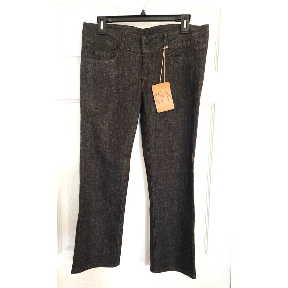 Cyn Jeans Dark Twiggy Crop Women's 30 D231GS Gray NWT $148